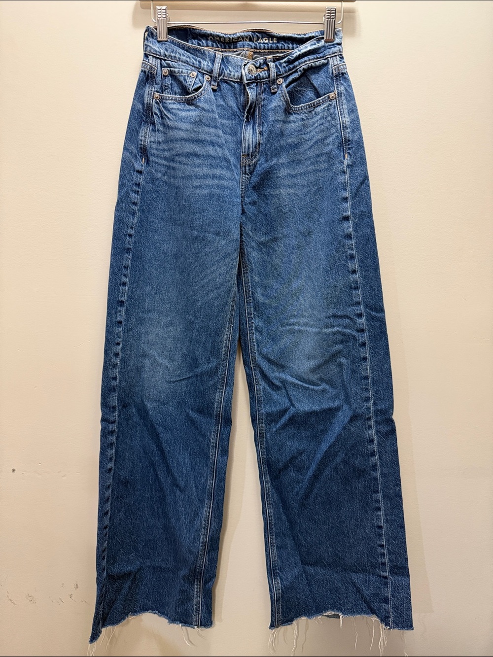 American Eagle Outfitters Hrise Women’s Wide-Leg Jeans Size 00 / L39.5/I29.5